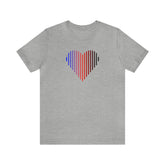 Polyamory Heart Lines T-Shirt: Pride Gradient Tee